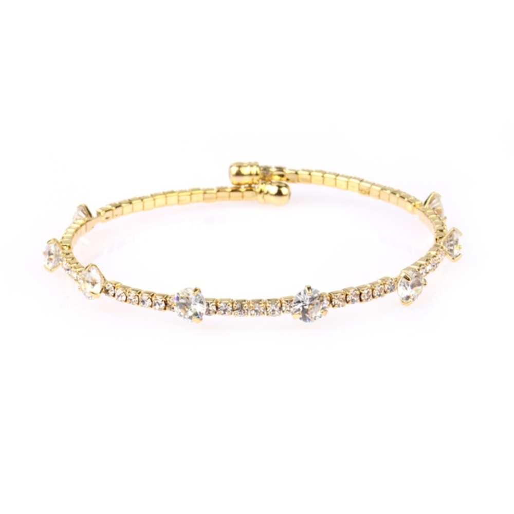 RHINESTONE BRIDAL CUFF BRACELET